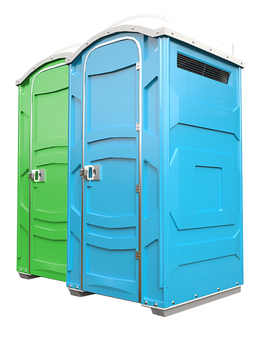 manhattan portable toilets isolated